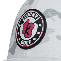 Multicam White Lucky 13 Golf Hat