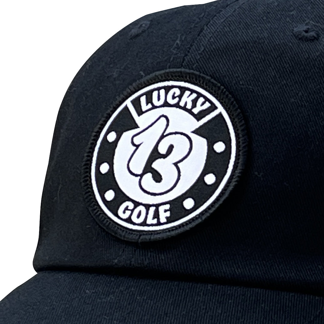 Black Relaxed Fit Golf Hat
