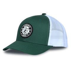 Evergreen/White Golf Hat