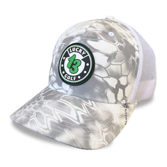 Kryptek White Camo Lucky 13 Golf Hat
