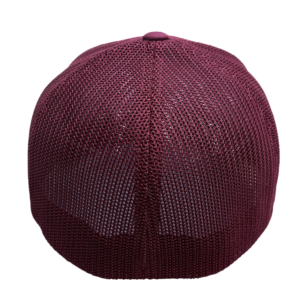 Maroon Flexfit Lucky 13 Golf Hat