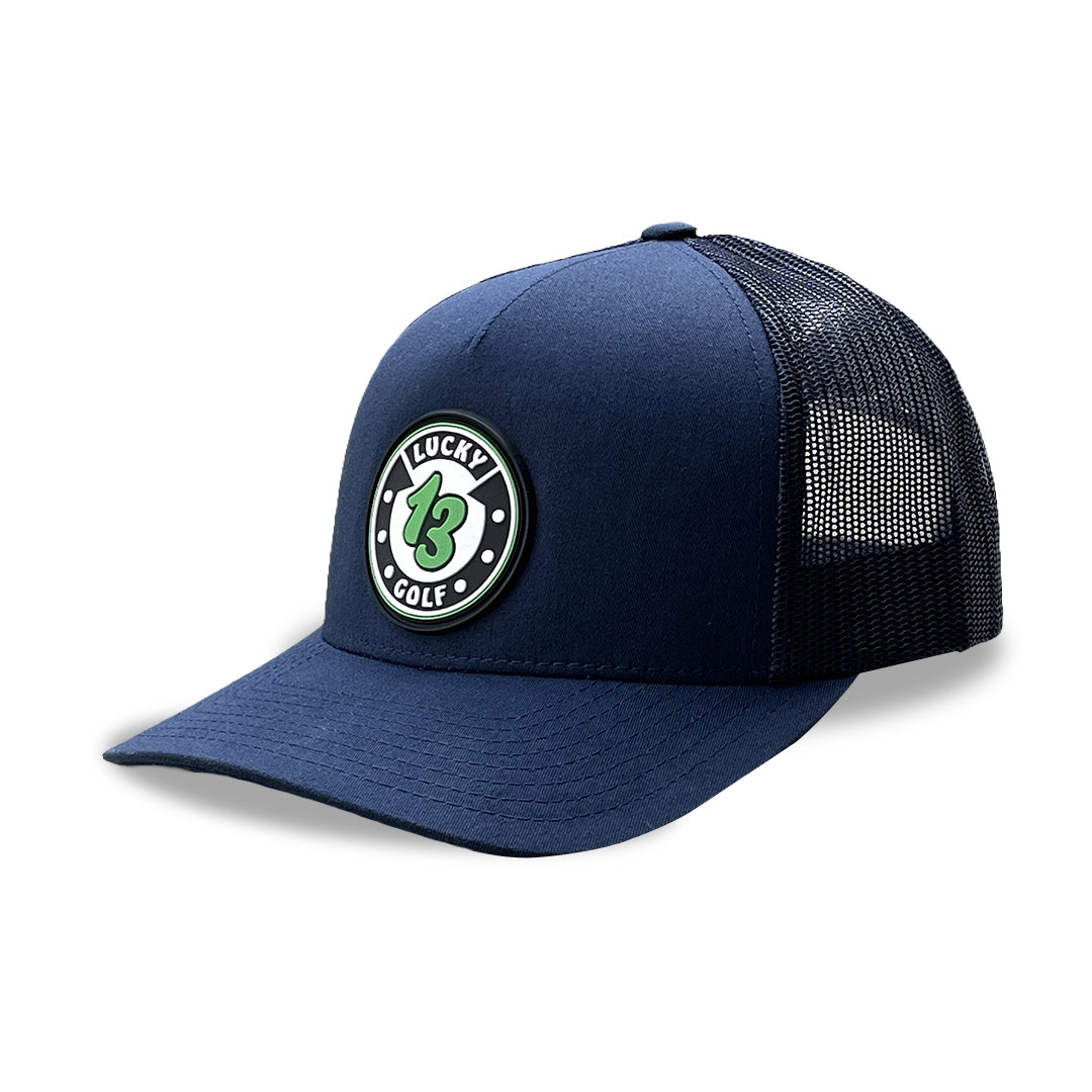 Navy Lucky 13 Golf Hat