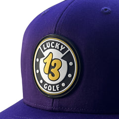 Purple Lucky 13 Golf Hat