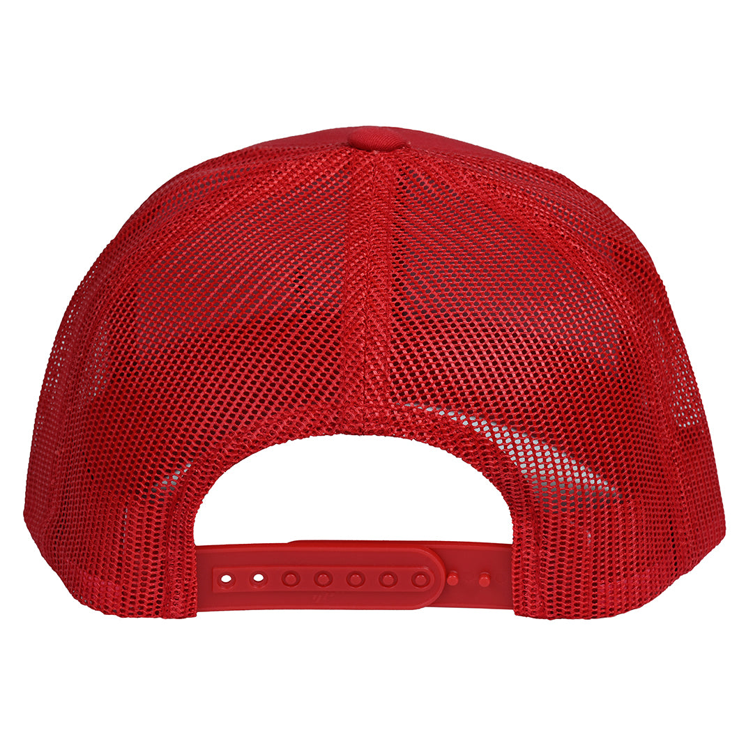 Red Lucky 13 Golf Hat