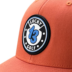 Rust Orange/Khaki Golf Hat