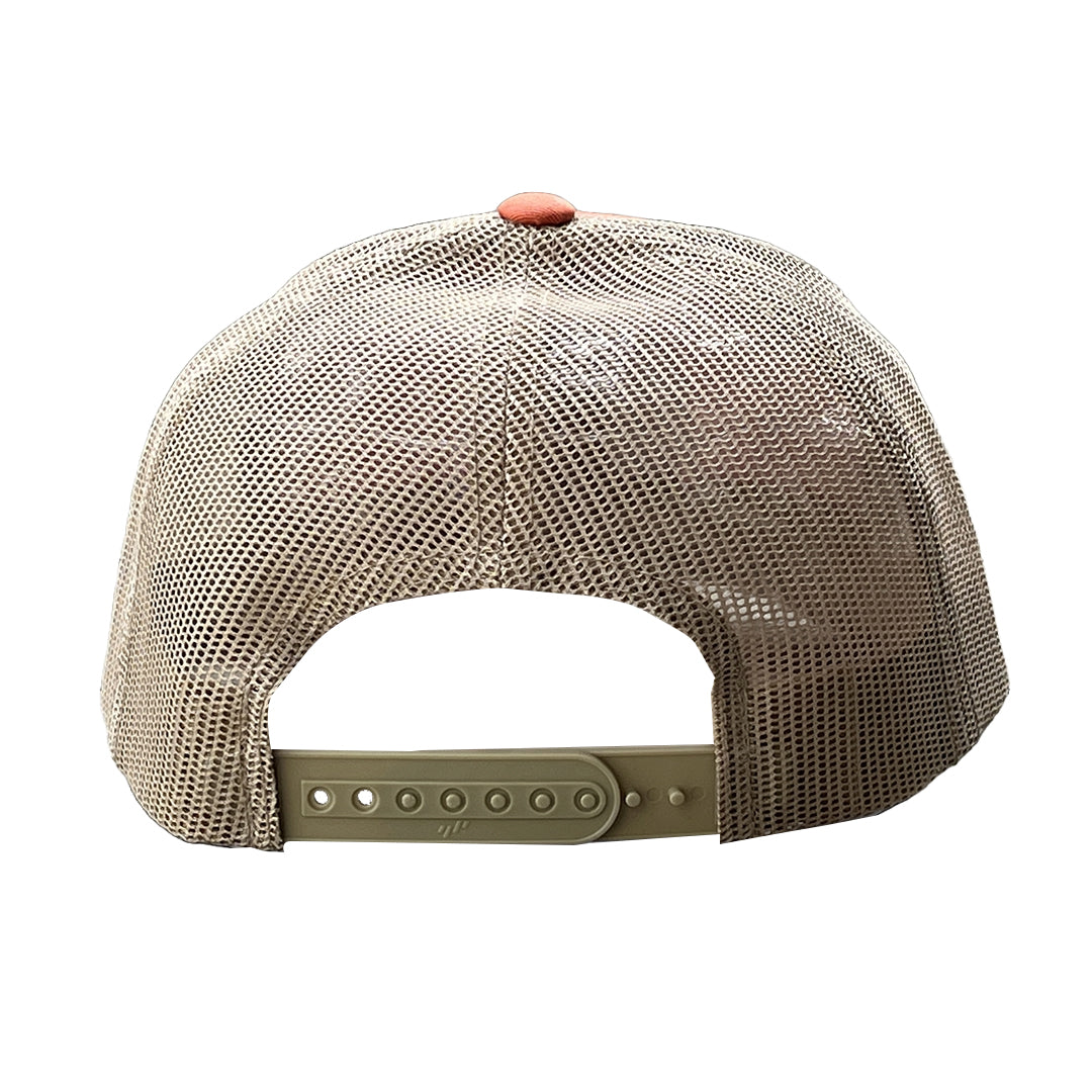 Rust Orange/Khaki Golf Hat