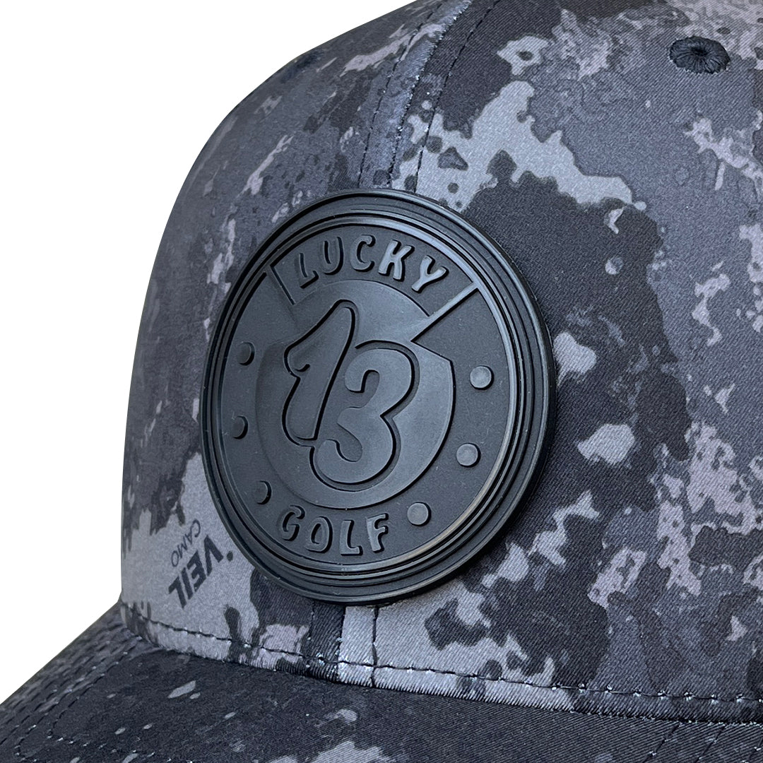 Poseidon Black Camo Black Ops Lucky 13 Golf Hat