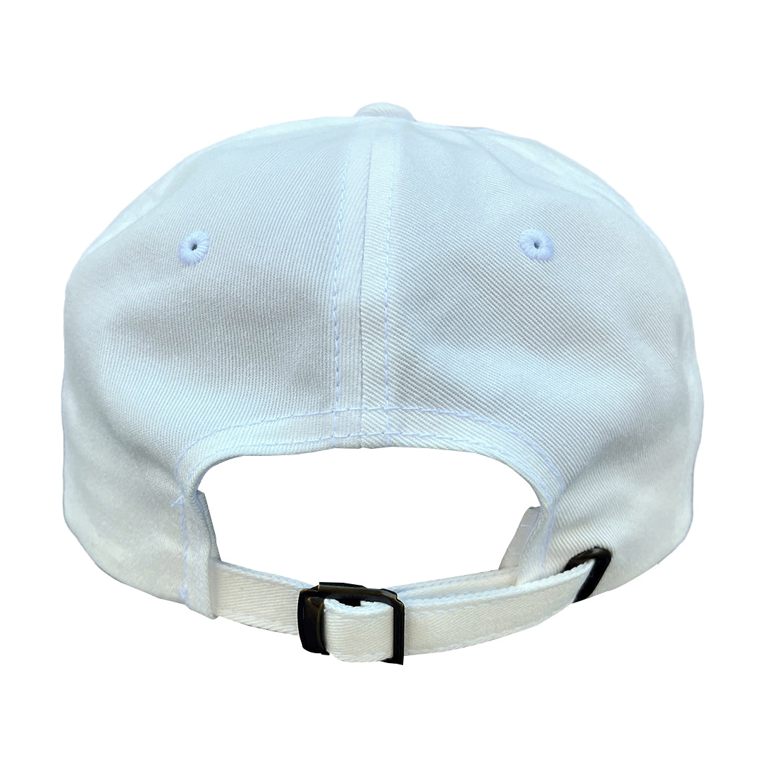 White Relaxed Fit Golf Hat