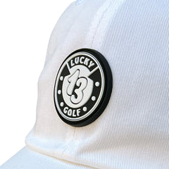 White Relaxed Fit Golf Hat