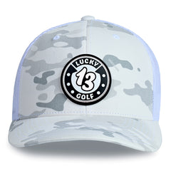 Multicam White Lucky 13 Golf Hat